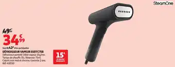 Auchan STEAMONE Défroisseur vapeur eudtc75b offre