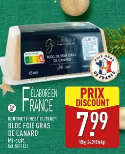 ALDI GOURMET FINEST CUISINE Bloc foie gras de canard offre