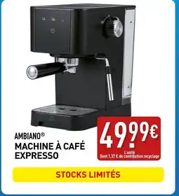 ALDI AMBIANO Machine à café expresso offre