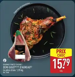 ALDI GOURMET FINEST CUISINE Demi gigot d'agneau offre