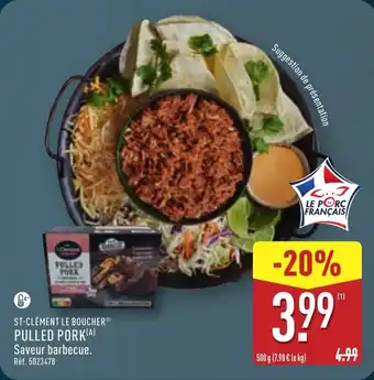 ALDI ST-CLÉMENT LE BOUCHER Pulled pork offre