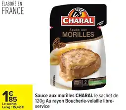 Carrefour Sauce aux morilles charal offre