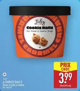 ALDI TILIZ 6 cookies balls offre