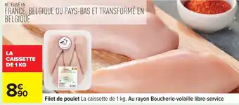 Carrefour Filet de poulet offre