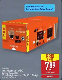 ALDI BARISSIMO 48 capsules de café offre