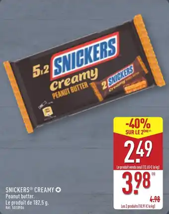 ALDI SNICKERS Creamy offre