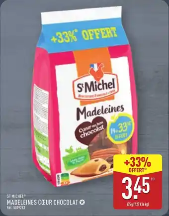 ALDI ST MICHEL Madeleines cœur chocolat offre
