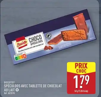 ALDI BISCOTTO Spéculoos avec tablette de chocolat au lait offre