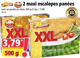 Norma 2 Maxi escalopes panées offre