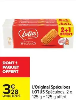 Carrefour L'Original Spéculoos LOTUS Spéculoos, offre