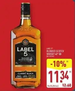 ALDI LABEL 5 Blended scotch whisky 40° offre