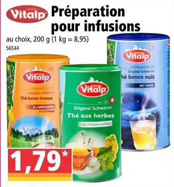 Préparation pour infusions