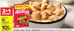 Carrefour Céréales trésor promo kellogg's offre