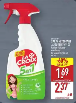ALDI LA CROIX Spray nettoyant javel 5 en 1 offre
