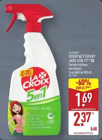 ALDI LA CROIX Spray nettoyant javel 5 en 1 offre