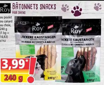 Norma Bâtonetts snacks offre