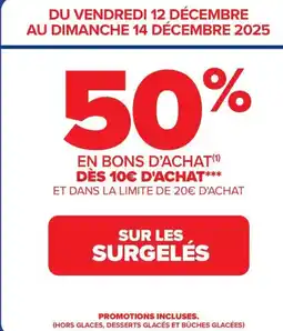 Carrefour SUR LES SURGELÉS offre
