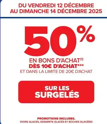 Carrefour SUR LES SURGELÉS offre