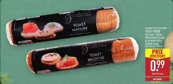 ALDI GOURMET FINEST CUISINE Toast rond offre