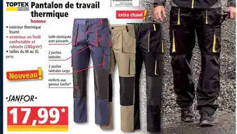 Norma Pantalon de travail thermique offre