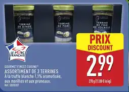 ALDI GOURMET FINEST CUISINE Assortiment de 3 terrines offre