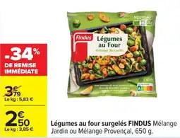 Carrefour Légumes au four surgelés findus offre