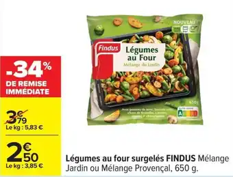 Carrefour Légumes au four surgelés findus offre