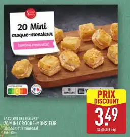 ALDI LA CUISINE DES SAVEURS 20 mini croque-monsieur offre