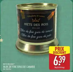ALDI METS DES ROIS Bloc de foie gras de canard offre