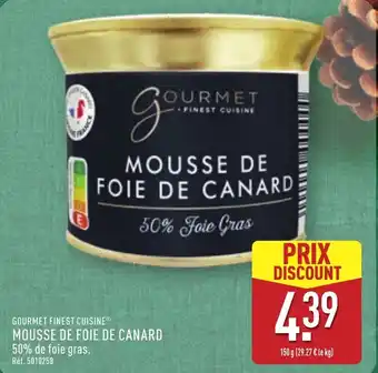 ALDI GOURMET FINEST CUISINE Mousse de foie de canard offre