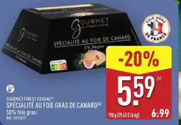 ALDI GOURMET FINEST CUISINE Spécialité au foie gras de canard offre