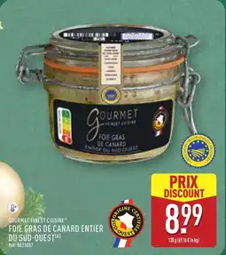ALDI GOURMET FINEST CUISINE Foie gras de canard entier du sud-ouest offre
