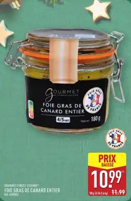 ALDI GOURMET FINEST CUISINE Foie gras de canard entier offre