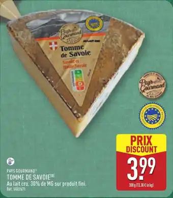 ALDI PAYS GOURMAND Tomme de savoie offre