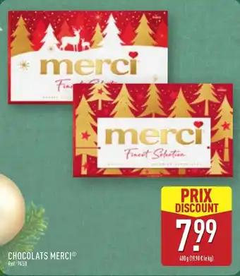 ALDI MERCI Chocolats offre