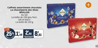 Coccinelle Supermarché Coffrets assortiment chocolats la chocolaterie des rêves révillon offre
