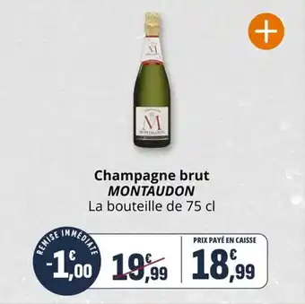 Coccinelle Supermarché Champagne brut montaudon offre