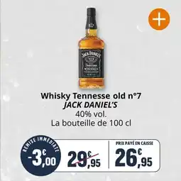 Coccinelle Supermarché Whisky tennesse old n°7 jack daniel's offre