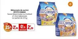 Coccinelle Supermarché Bâtonnets de surimi petits coraya offre
