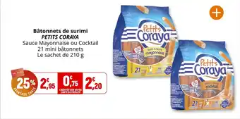Coccinelle Supermarché Bâtonnets de surimi petits coraya offre
