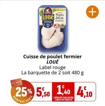 Coccinelle Supermarché Cuisse de poulet fermier loué offre