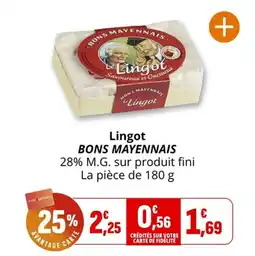 Coccinelle Supermarché Lingot bons mayennais offre