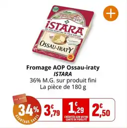 Coccinelle Supermarché Fromage aop ossau-iraty istara offre