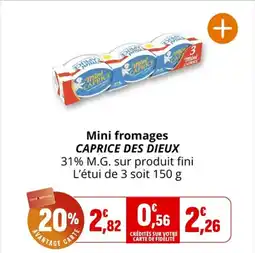 Coccinelle Supermarché Mini fromages caprice des dieux offre
