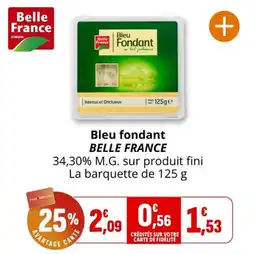 Coccinelle Supermarché Bleu fondant belle france offre