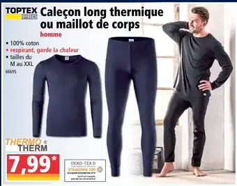 Norma Caleçon long thermique ou maillot de corps offre
