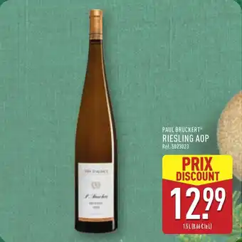 ALDI PAUL BRUCKERT Riesling aop offre