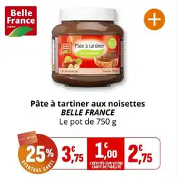 Coccinelle Supermarché Pâte à tartiner aux noisettes belle france offre