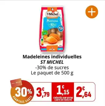 Coccinelle Supermarché Madeleines individuelles st michel offre