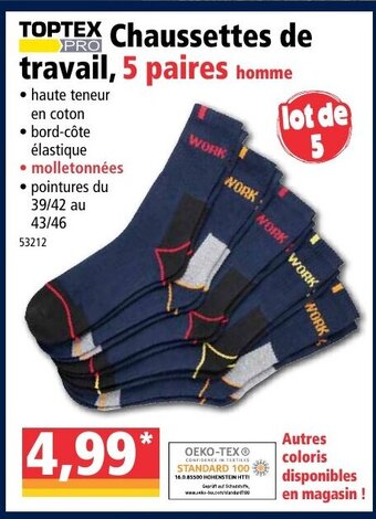 Norma Chaussettes de travail offre